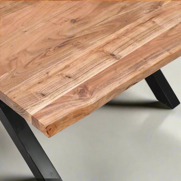 Live Edge Collection Large Square Dining Table