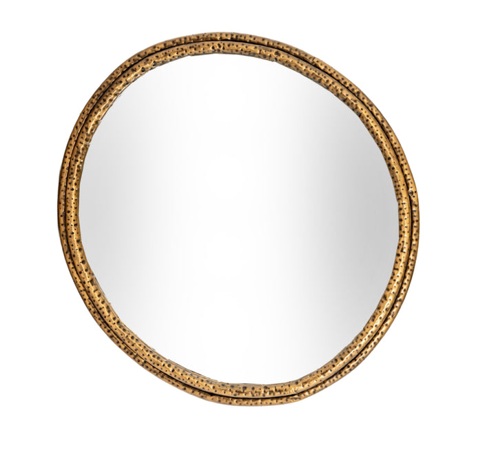 Nahla Large Mirror With Dimpled Frame