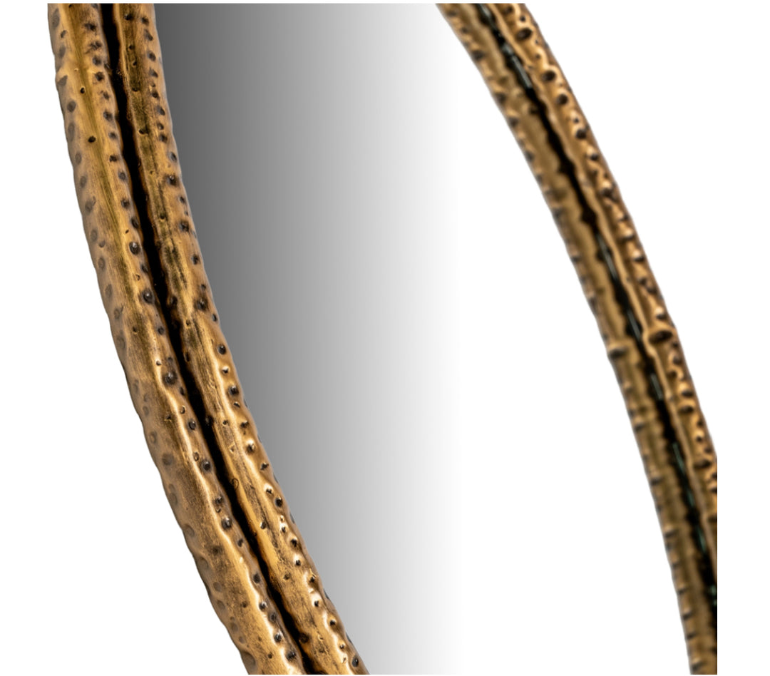 Nahla Large Mirror With Dimpled Frame