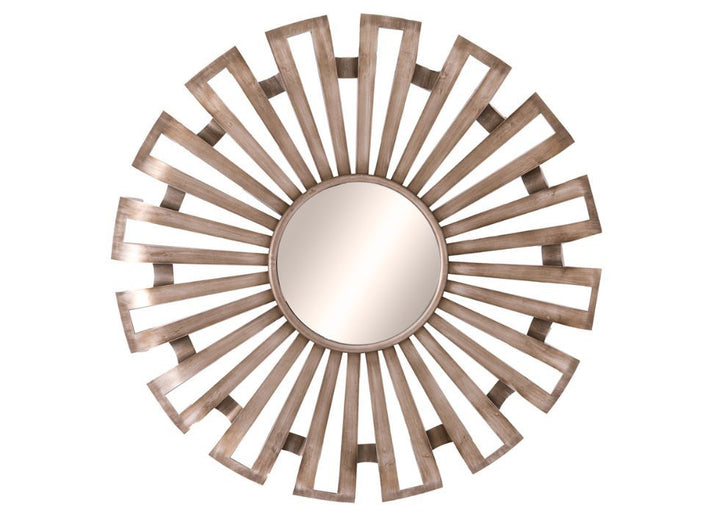 Evi Antique Silver Sunburst Mirror