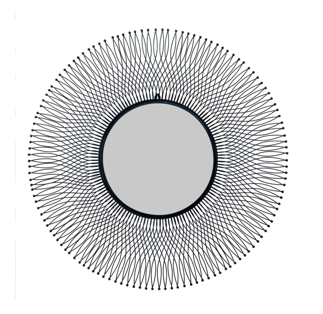 Rio Black Large Wire Mirror