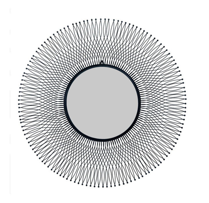 Rio Black Large Wire Mirror