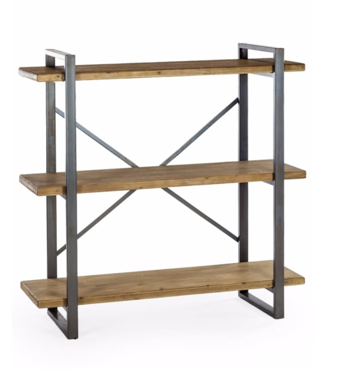 Camden metal and wood shelf unit