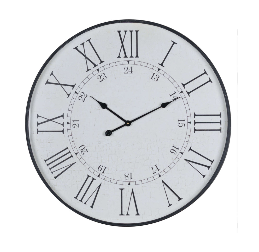 Large Embossed Station Clock