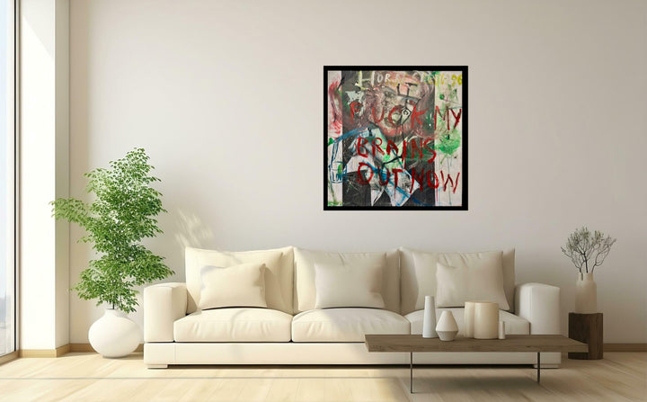 Dry rare painting by Hornsleth